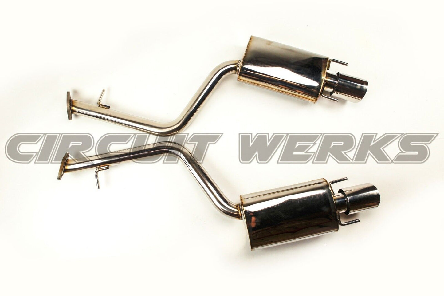 15+ RC350 RC200T RC300 RWD AWD F-sport Axle-Back Exhaust System Muffler w/ Tips