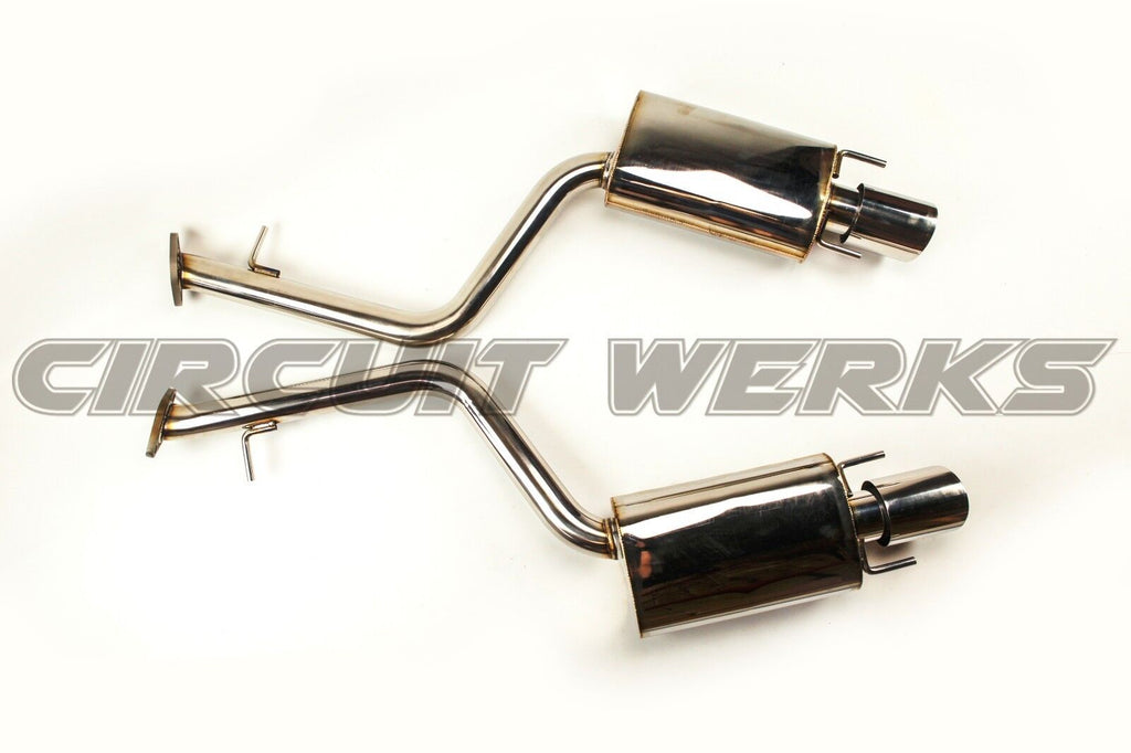 2015-2021 RC350 RC200T RC300 RWD AWD F-sport Axle-Back Exhaust System Muffler w/ Tips
