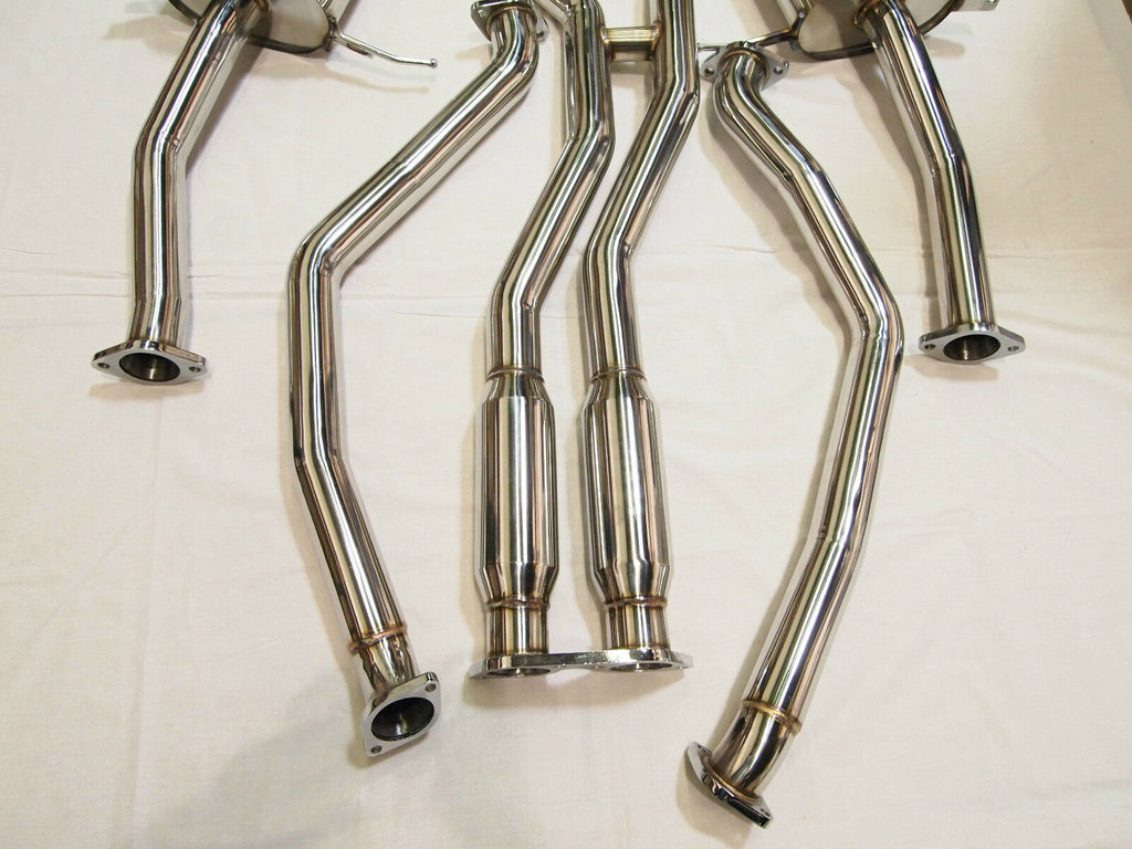 07-10 BMW 335i E90 E92 Twin Turbo N54 Full Catback Exhaust w/ BURNT TIPS