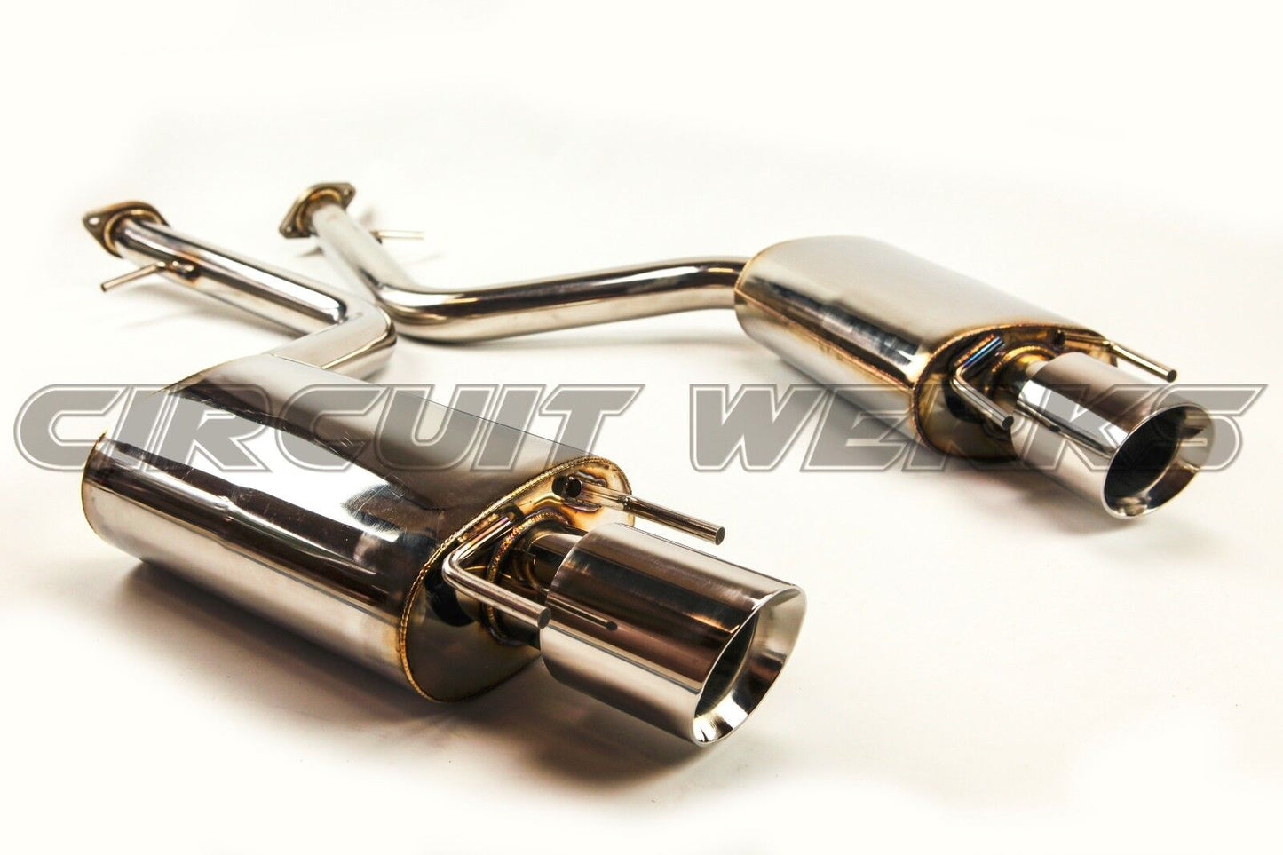 15+ RC350 RC200T RC300 RWD AWD F-sport Axle-Back Exhaust System Muffler w/ Tips