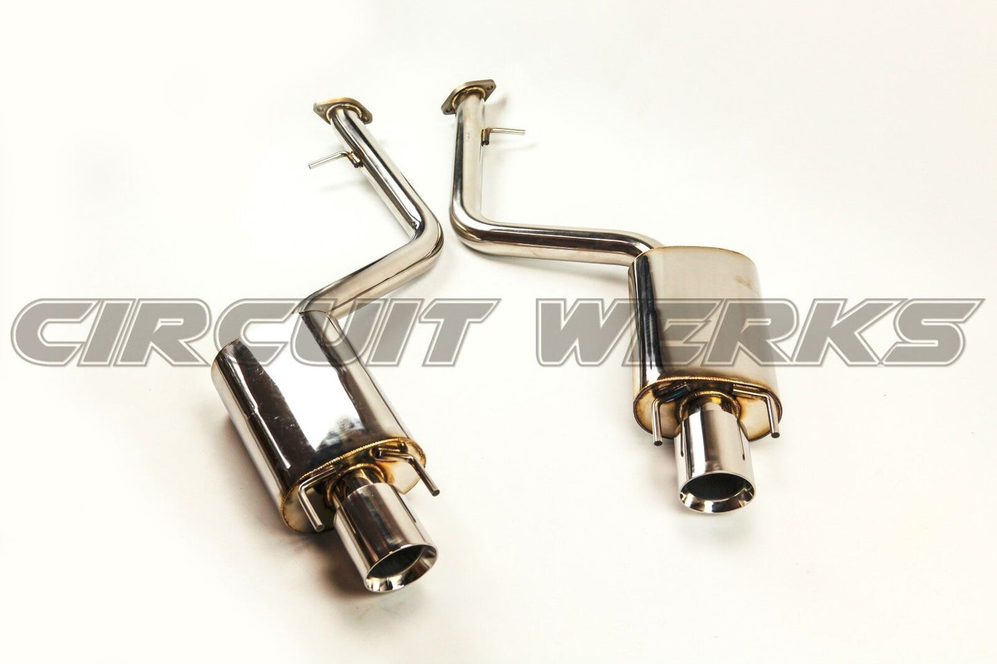 15+ RC350 RC200T RC300 RWD AWD F-sport Axle-Back Exhaust System Muffler w/ Tips